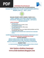 Download JUKNIS WMTC BEIJING 2013pdf by PESANTREN MATEMATIKA INDONESIA SN156910015 doc pdf
