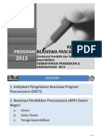 Sosialisasi Beasiswa BPPDN DIKTI 2013(Final)