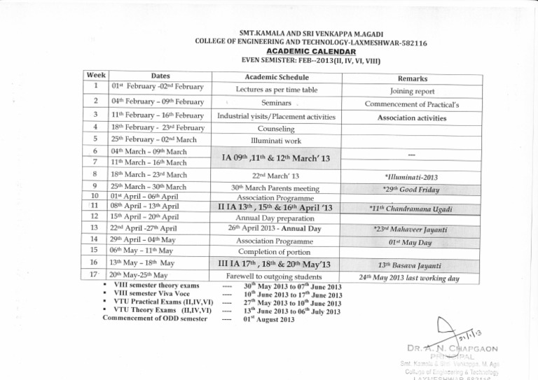 Academic Calendar | PDF