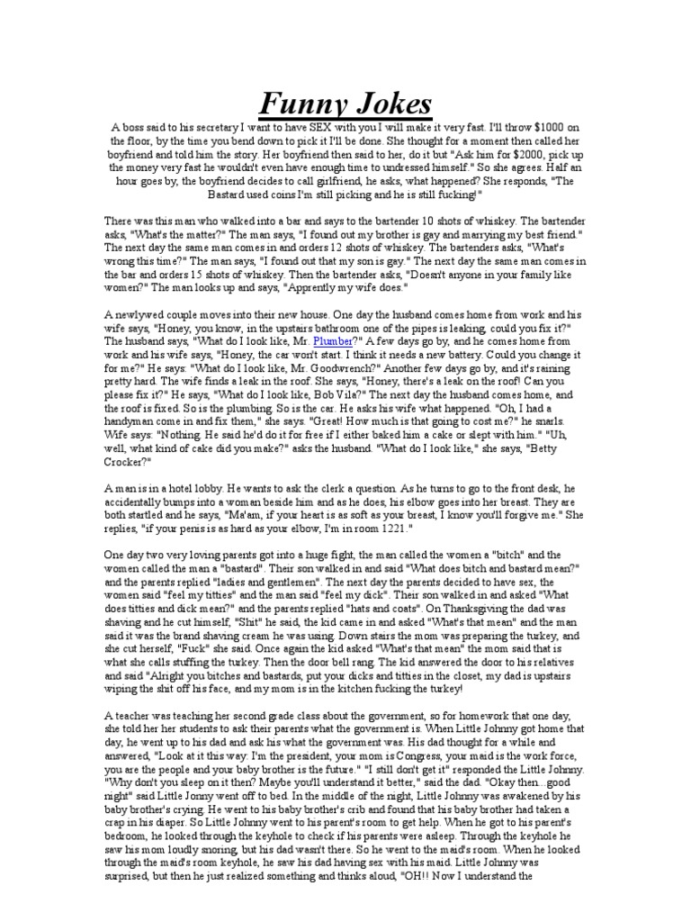 Funny Jokes PDF Leisure