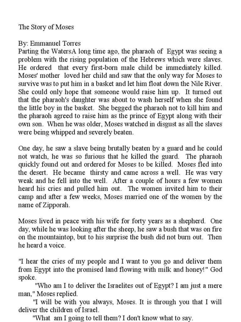 The Story of Moses Israelites Moses Free 30day Trial Scribd
