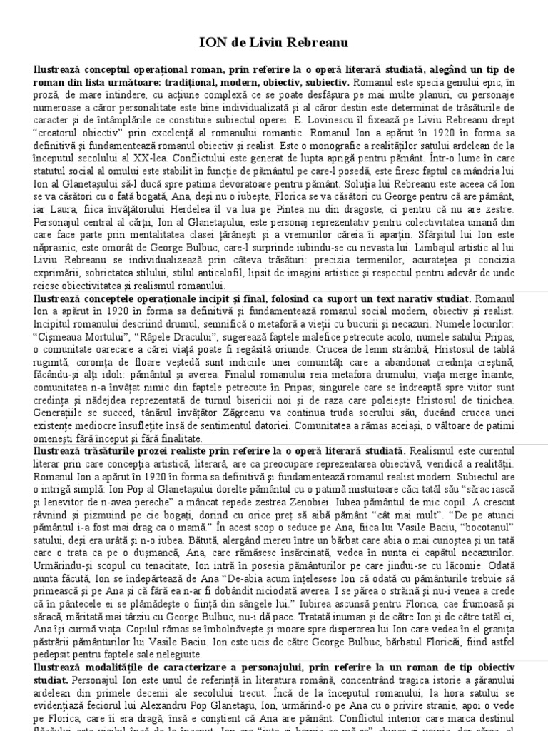 142712044 Ion De Liviu Rebreanu Pdf