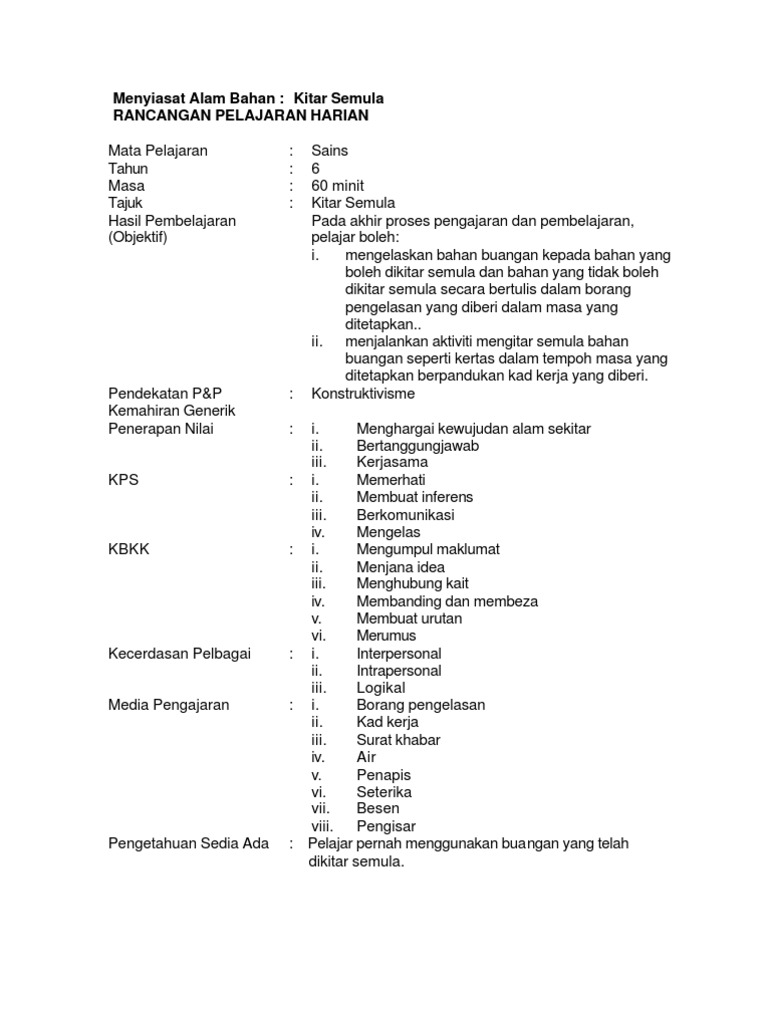 Rph Kitar Semula Pdf