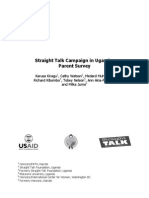 Straight Talk Campaign in Uganda: Parent Survey