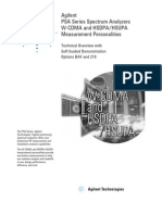 PSA Series Spectrum Analyzers WCDMA & HSDPA HSUPA Measurement 