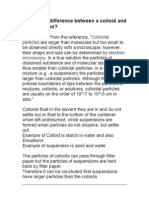 What's The Difference Between A Colloid and A Suspension?: Colloidal Particles Electron Micros