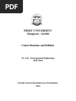 Syllabus - M. TEch Env Engg - Full Time - Final of PRIST University