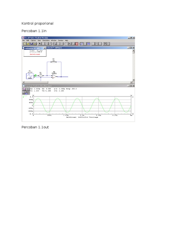 Proportional Control Experiments | PDF