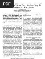 Construction of Normal Fuzzy Numbers Using the Mathematics of Partial Presence