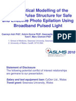 Mathematical Modelling of The Optimum Pulse Structure For Safe and Effective Photo Epilation Using Broadband Pulsed Light - ASLMS 2010