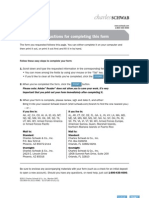 Schwab MoneyLink Electronic Funds Transfer Form