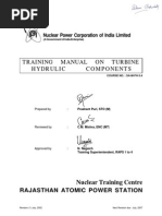 Training Manual On Turbine: Hydrulic Components