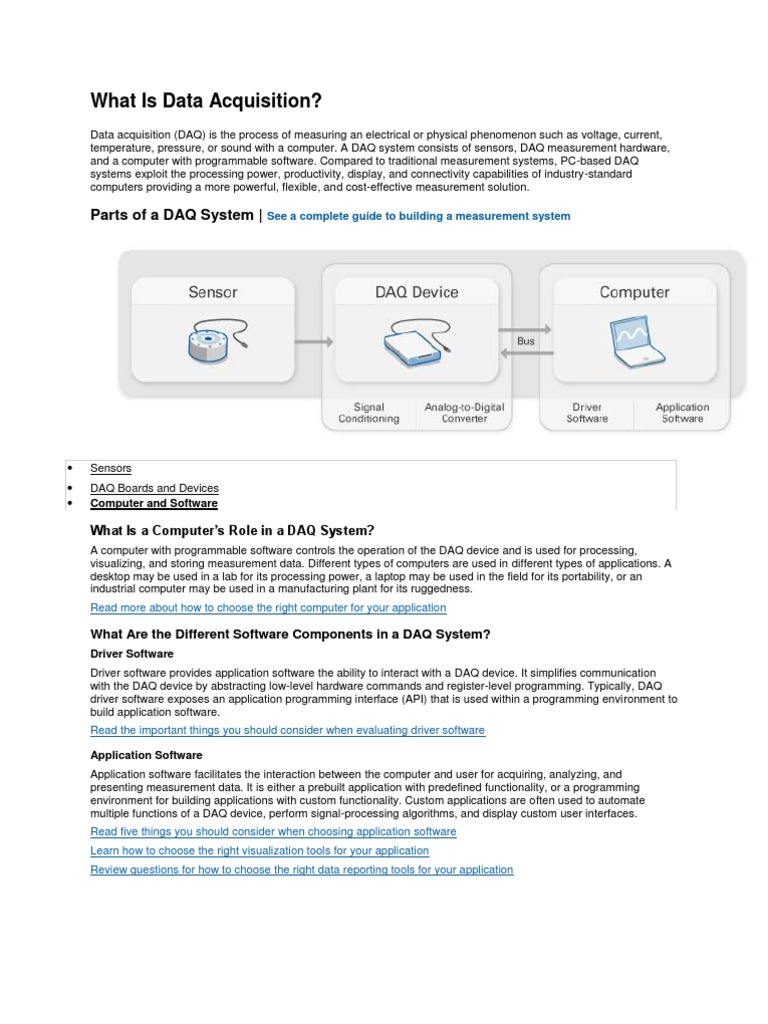 What Is Data Acquisition | Download Free PDF | Data Acquisition ...