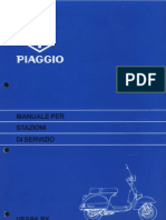 Manuale d'Officina Vespa PX in Italiano.
