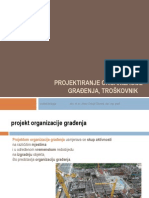 Projektiranje Organizacije Građenja