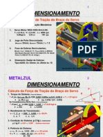 Dimensionamento Força de Tração de Fuso de Esferas