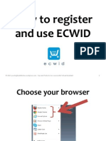 How to register and use Ecwid in your website or blog