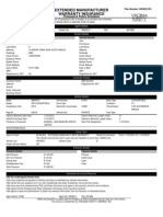 Extended Manufacturer Warranty Insurance: Proposal & Policy Schedule