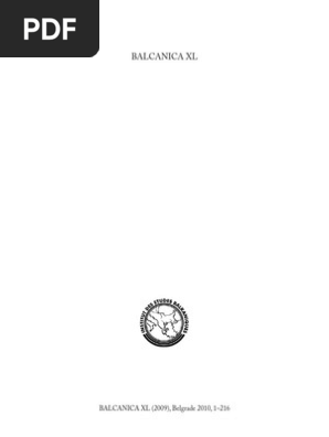 Balcanica Xl 2009 Serbia Politics - 