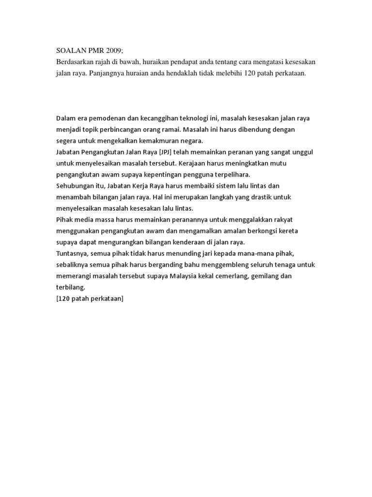 Cara Mengatasi Kesesakan Lalu Lintas Pdf