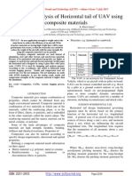 Design and Analysis of Horizontal Tail of UAV Using Composite Materials