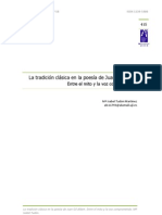 La Tradición Clásica en La Poesía de Juan Gil-Albert: Entre El Mito y La Voz Comprometida