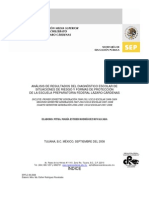Análisis de Resultados Del Diagnóstico Escolar de Situaciones de Riesgo y Formas de Protección de La Escuela Preparatoria Federal Lázaro Cárdenas