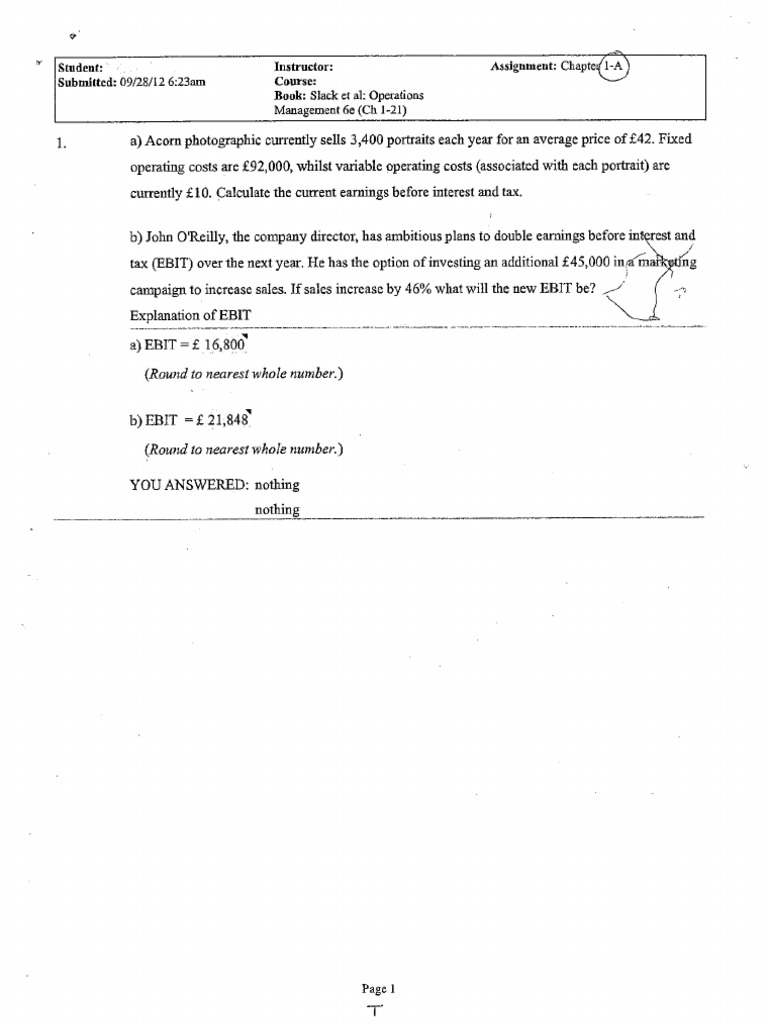 Operation Management Full Test Bank | PDF | Foreign Language Studies