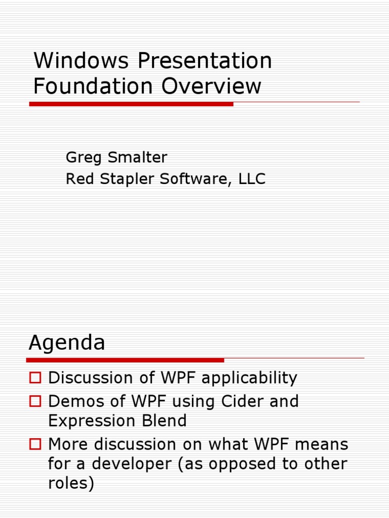 WPF Overview and Developer Insights | PDF