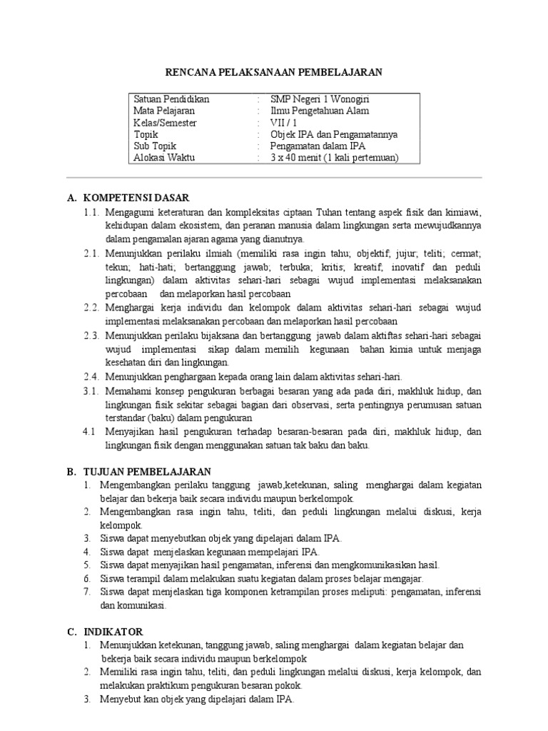 Rpp Pertemuan 1