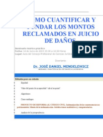 COMO CUANTIFICAR Y FUNDAR LOS MONTOS RECLAMADOS EN JUICIO DE DANOS.doc