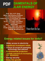 Fundamental of Solar Energy