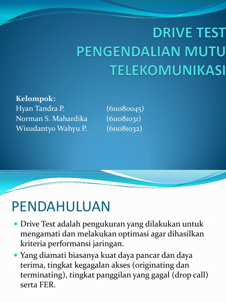 Drive Test | PDF