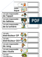 Tableau Des Responsabilités