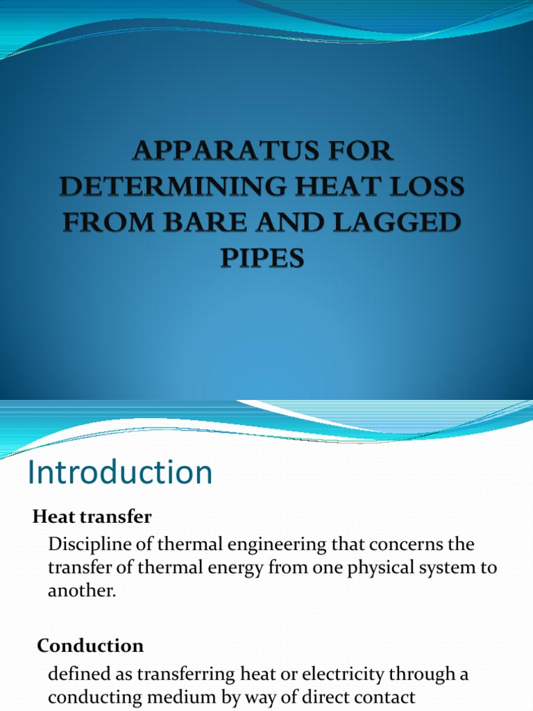 Pipe Insulation Heat Loss Analysis | PDF | Building Insulation | Pipe ...