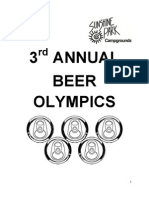 3rd Annual Beer Olympics Manual