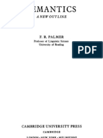 (Linguistics) Frank Palmer Semantics PDF