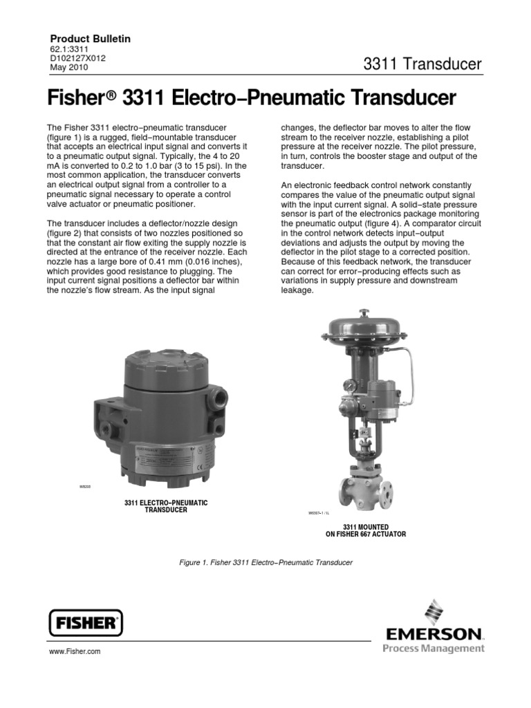 Electro−Pneumatic Transducer Series And Parallel Circuits