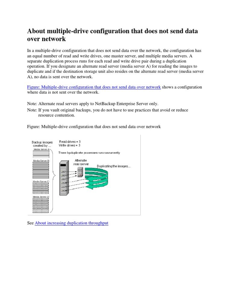 Non-Network Multiple-Drive Setup | PDF