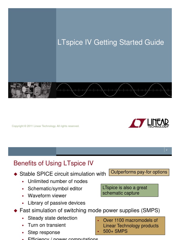 LTspiceGettingStartedGuide PDF | PDF | Inductance | Electrical Network