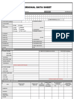 Personal Data Sheet (PDS)