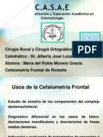 Cefalometría Frontal - Cx. Bucal y Cx. Ortognática.