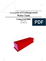 Analysis of Underground Water Tank - SAP 2000