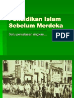 Pismp Pengenalan Kurikulum 2 2010 Pendidikan Islam Sebelum Merdeka