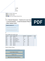 A/c Determination Process in MM: Materials Management Valuation and Account Assignment