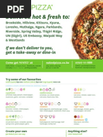 Naked Pizza Menu - June 2013