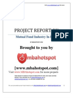 Project Report on MutualFundIndustry