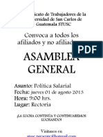 Convocatoria Asamblea