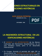 CONFERENCIA EN Lhttps://es - Scribd.com/word/document - Edit/157053790/permissiona XX JORNADAS DE INGENIERIA ESTRUCTURAL ECUADOR - INTERVENCIONES ESTRUCTURALES EN EDIFICACIONES HISTÓRICAS
