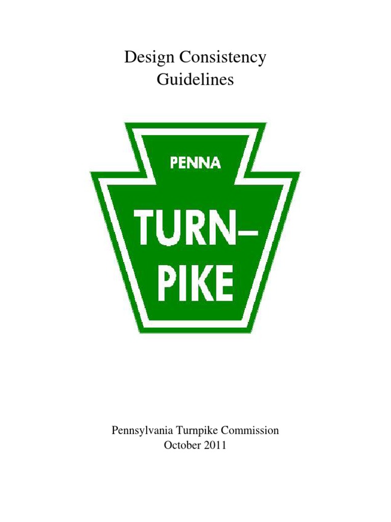 Pa Turnpike Design Consistancy Manual 2011 PDF Surveying Easement